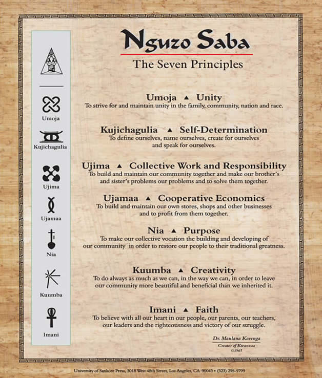 The 7 Kwanzaa Principles Explained Dec 02, · The seven principles of Kwanzaa are explained in an entertaining way by the kids of Sunshine Arts.